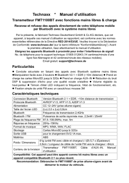 Technaxx FMT1100BT Transmitter Manuel du propriétaire