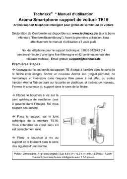 Technaxx Aroma Smartphone Car Holder TE15 Manuel du propriétaire