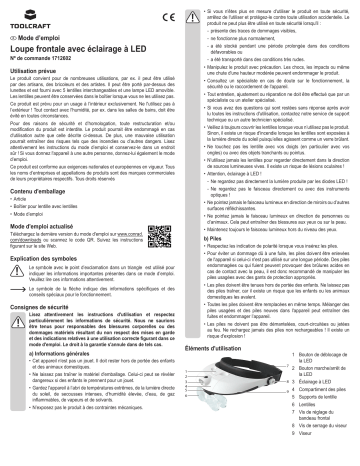TOOLCRAFT TO-5137806 Headband magnifier Manuel du propriétaire | Fixfr