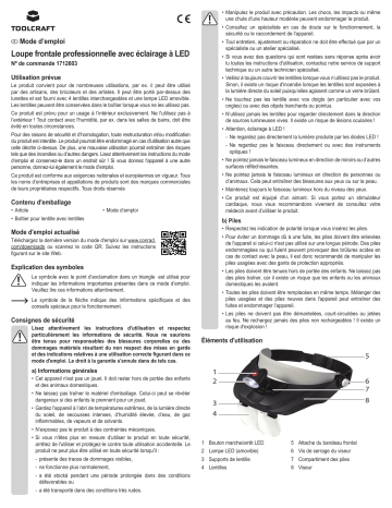 TOOLCRAFT TO-5137809 Headband magnifier Manuel du propriétaire | Fixfr