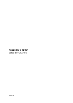 Suunto 9 Peak Mode d'emploi