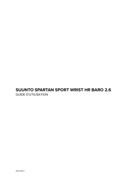 Suunto Spartan Sport Wrist HR Baro Mode d'emploi