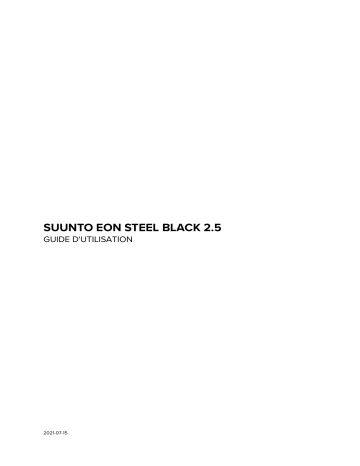 Suunto EON Steel Black Mode d'emploi | Fixfr