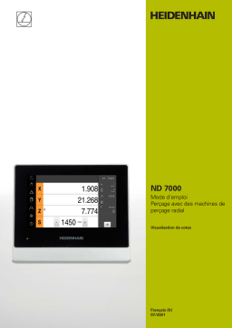 HEIDENHAIN ND 7000 Radialbohren (1235720.1.4.x) Digital Readout Mode d'emploi