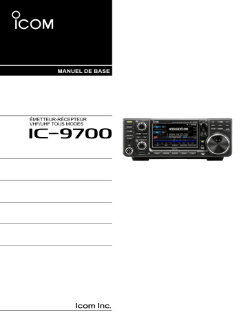 ICOM IC-9700 Manuel utilisateur | Fixfr