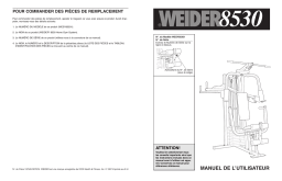 Weider WESY8530 8530 SYSTEM Manuel utilisateur