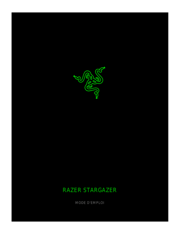 Razer Stargazer | RZ20-01800 Accessory Mode d'emploi | Fixfr