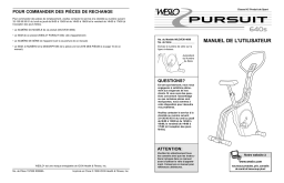 Weslo WLEVEX1469 640 BIKE Manuel utilisateur