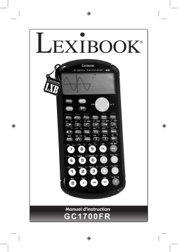 Lexibook GC1700 Graphique baccalauréat 357 fonctions Manuel utilisateur