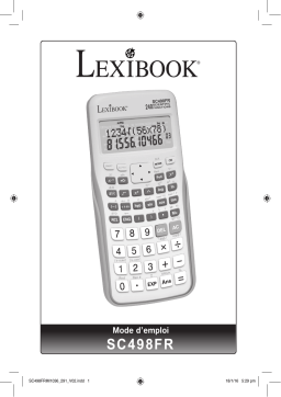 Lexibook SC498FR Calculatrice Scientifique 240 fonctions spéciale collège/BEP/CAP Manuel utilisateur