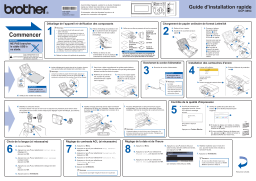 Brother DCP-385C Inkjet Printer Guide d'installation rapide