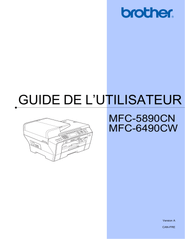 MFC-6490CW | Brother MFC-5890cn Inkjet Printer Manuel utilisateur | Fixfr