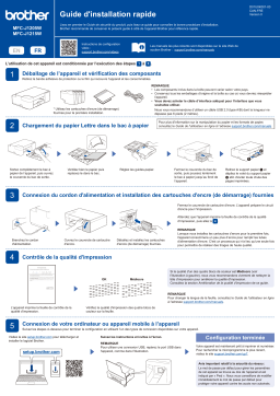 Brother MFC-J1215W Inkjet Printer Guide d'installation rapide