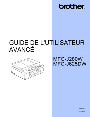 MFC-J625DW | Brother MFC-J280W Inkjet Printer Manuel utilisateur | Fixfr