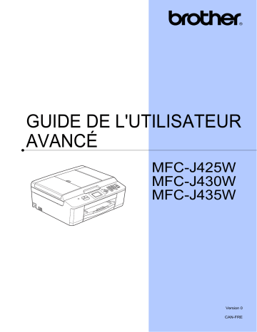 MFC-J425W | MFC-J435W | Brother MFC-J430W Inkjet Printer Manuel utilisateur | Fixfr