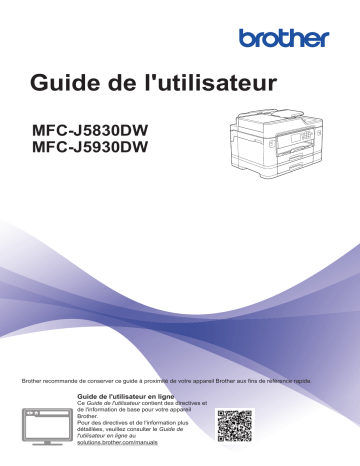 MFC-J5830DW(XL) | Brother MFC-J5930DW Inkjet Printer Manuel utilisateur | Fixfr