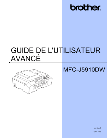 Brother MFC-J5910DW Inkjet Printer Manuel utilisateur | Fixfr