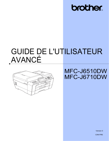 MFC-J6510DW | Brother MFC-J6710DW Inkjet Printer Manuel utilisateur | Fixfr
