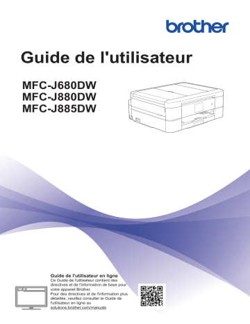 MFC-J680DW | MFC-J880DW | Brother MFC-J885DW Inkjet Printer Manuel utilisateur | Fixfr
