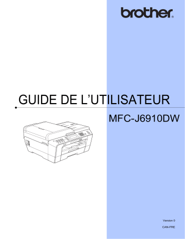 Brother MFC-J6910DW Inkjet Printer Manuel utilisateur | Fixfr