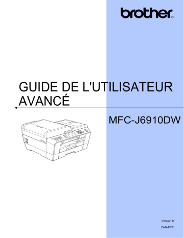 Brother MFC-J6910DW Inkjet Printer Manuel utilisateur | Fixfr