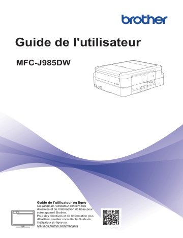 Brother MFC-J985DW(XL) Inkjet Printer Manuel utilisateur | Fixfr
