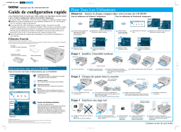 Brother HL-1470N Monochrome Laser Printer Guide d'installation rapide