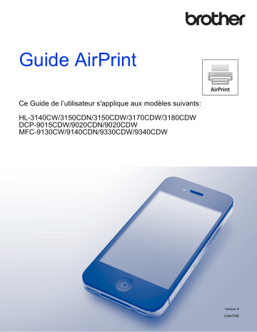 HL-3170CDW | HL-3140CW | MFC-9330CDW | MFC-9130CW | HL-3180CDW | Brother MFC-9340CDW Color Fax Mode d'emploi | Fixfr