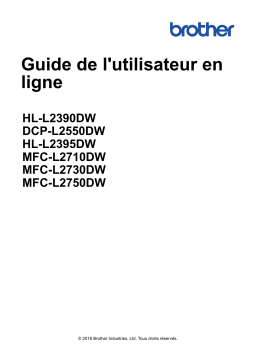 Brother MFC-L2750DW(XL) Monochrome Laser Fax Manuel utilisateur