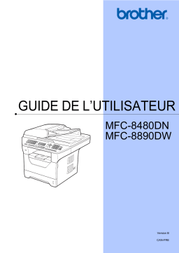 Brother MFC-8680DN Monochrome Laser Fax Manuel utilisateur