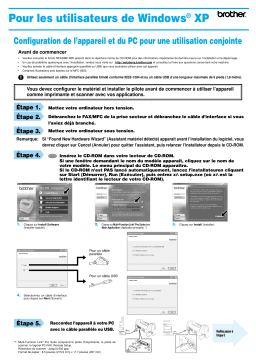 Brother MFC-9800 Monochrome Laser Fax Guide d'installation rapide