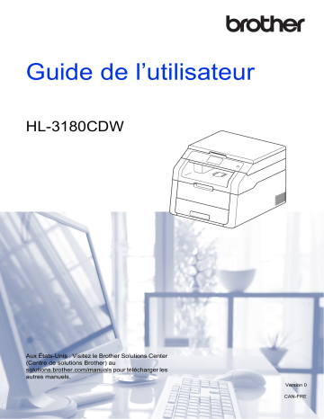 Brother HL-3180CDW Color Fax Manuel utilisateur | Fixfr