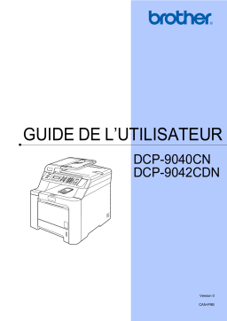Brother DCP-9040CN Color Fax Manuel utilisateur