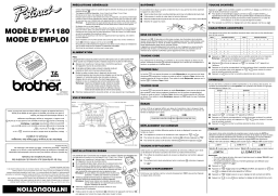 Brother PT-1180 P-touch Manuel utilisateur