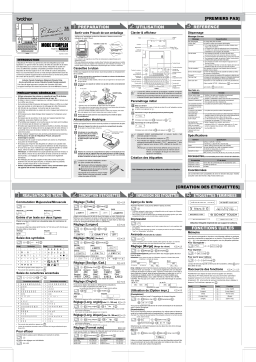 Brother PT-1830 P-touch Manuel utilisateur