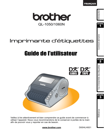 Brother QL-1050N Label Printer Manuel utilisateur | Fixfr