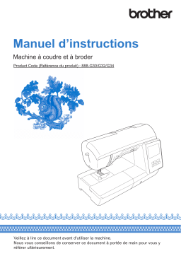 Brother Innov-is NQ3700D Home Sewing Machine Manuel utilisateur