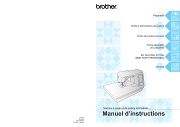 Brother QC-1000 Home Sewing Machine Manuel utilisateur | Fixfr