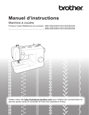 Brother XL2800 Home Sewing Machine Manuel utilisateur | Fixfr
