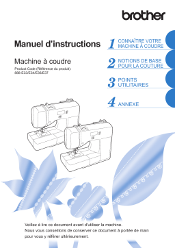 Brother XR9550/XR9550PRW Home Sewing Machine Manuel utilisateur