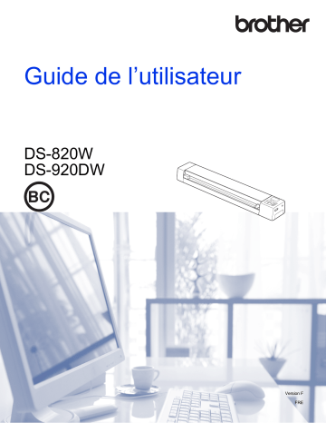 DS-820W | Brother DS-920DW Document Scanner Manuel utilisateur | Fixfr