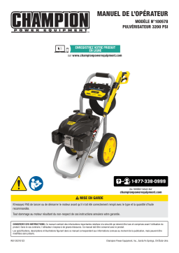 Champion Power Equipment 100578 3200-PSI Pressure Washer Manuel utilisateur