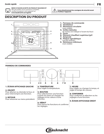 Bauknecht BIK5 DP8FS PT Oven Manuel utilisateur | Fixfr