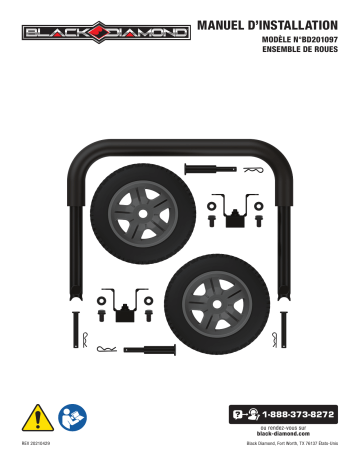 Champion Power Equipment 201097 Black Diamond Wheel Kit BD201097 Installation manuel | Fixfr