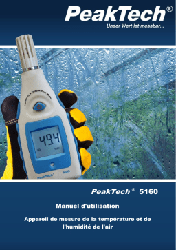 PeakTech P 5160 Temperature-/Humidity Meter Manuel du propriétaire