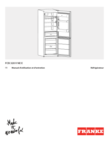 Franke FCB 320 V NE E Fridge/freezer combination Manuel utilisateur | Fixfr