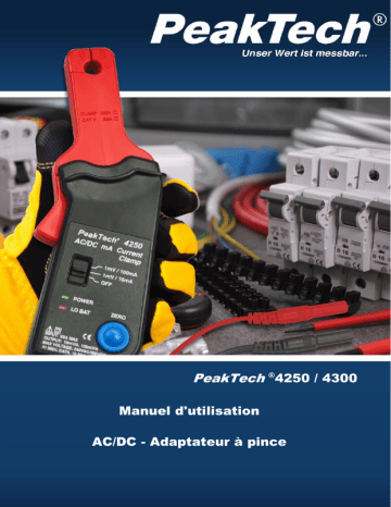 P 4250 | PeakTech P 4300 Current Clamp Adapter 1000 A AC/DC Manuel du propriétaire | Fixfr