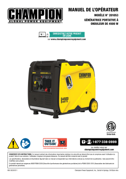 Champion Power Equipment 201053 4500-Watt Inverter Manuel utilisateur