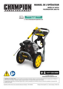 Champion Power Equipment 100781 3000-PSI Pressure Washer Manuel utilisateur