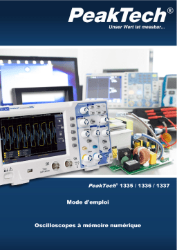 PeakTech P 1335 20 MHz/2 CH, 100 MS/s digital storage oscilloscope Manuel du propriétaire